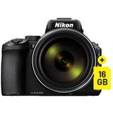 Nikon Coolpix P950 zwart + Sandisk 16GB SD kaart