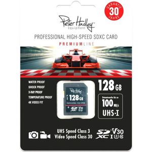 Peter Hadley - Prof.Highspeed Geheugenkaart - 128GB - SDXC - UHS-I - V30