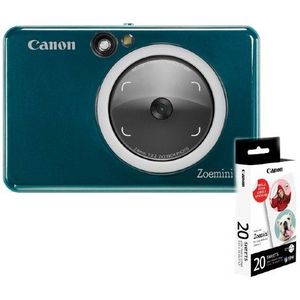Canon - Zoemini S2 - Instant Cameraprinter - Petrol - Inclusief Papier Bundel