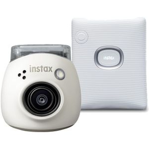 Fujifilm - INSTAX PAL - Digitale Camera - Milky White - Inclusief SQUARE Link Printer - White