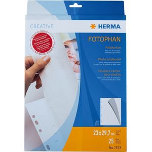 Herma Fotokarton 230x297 mm wit 25 vel