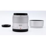 Panasonic MFT 42.5mm F/1.7 ASPH Power O.I.S. + zonnekap Zilver OCCASION