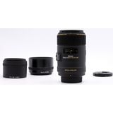 Sigma 105mm F/2.8 EX DG Macro OS HSM Nikon + zonnekap OCCASION