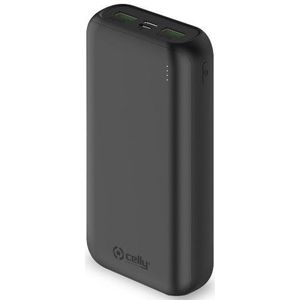 Celly Powerbank 20.000mAh Zwart