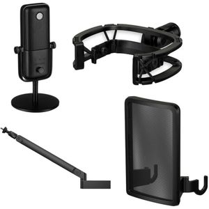 Elgato Bundel - Wave 3 streaming microfoon + Shock mount + Mic Arm LP + Pop filter