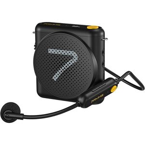 7Ryms Presentatie-speaker met draadloze headset - zwart