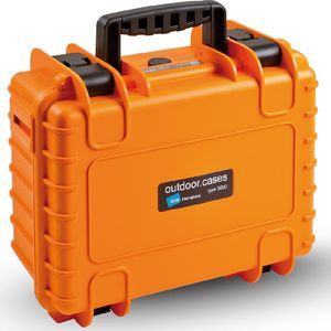 B&W Outdoor.cases Type 3000 Case for DJI Air 3 , or Air 3 Fly More Combo, orange