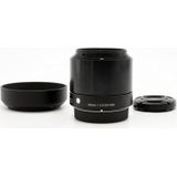 Sigma 60mm F/2.8 ART DN zwart MFT + LH250-03 zonnekap OCCASION