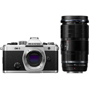 OM SYSTEM OM-3 Systeemcamera - ED 90mm f/3.5 Macro - 20.4 Megapixel - Lichtgewicht Design