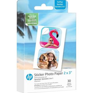 HP Sticker Photo Paper Cut out 2x3"
