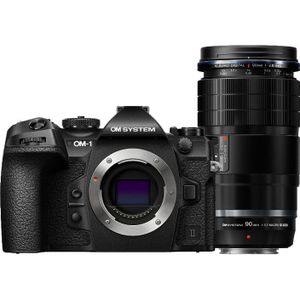 OM SYSTEM - OM-1 Mark II - Digitale Camera - Zwart - Inclusief ED 90mm f/3.5 Macro Lens