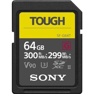 Sony SDHC 64GB Tough R300 W299 UHS-II CL10 U3 V90 (SF64TG)