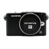 Olympus Pen E-PM1 zwart Body + 4FS1 flitser OCCASION