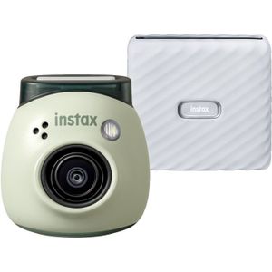 Fujifilm - INSTAX PAL - Digitale Camera - Pistachio Green + Printer Link WIDE - Ash White