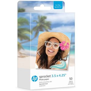 HP Sprocket Paper 3.50 x 4.25 50 Pack