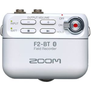 Zoom F2-BT Field Recorder met Bluetooth en Lavalier Mic wit