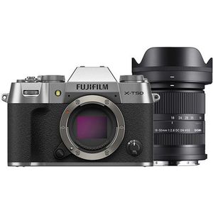 Fujifilm - X-T50 - Systeemcamera - Charcoal Silver - Inclusief Sigma 18-50mm F/2.8 DC DN
