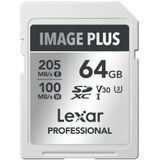 Lexar - Image Plus - SD-kaart - 64GB - UHS-I V30 - R205/W100 MB/s