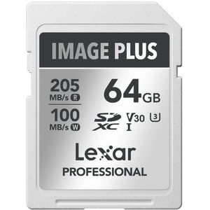 Lexar - Image Plus - SD-kaart - 64GB - UHS-I V30 - R205/W100 MB/s