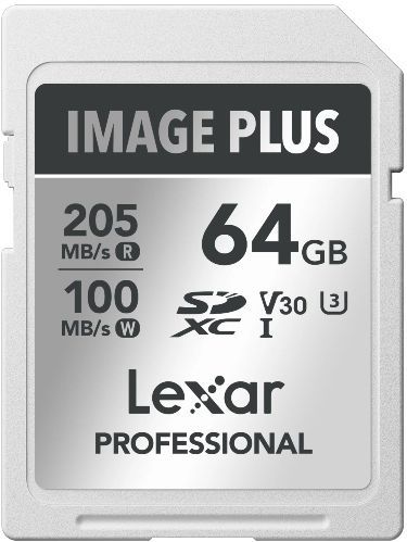 Lexar - Image Plus - SD-kaart - 64GB - UHS-I V30 - R205/W100 MB/s
