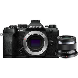 OM SYSTEM - OM-5 II - Systeemcamera - Zwart - Inclusief 45mm F/1.8 Objectief