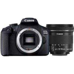 Canon - EOS 2000D - Spiegelreflexcamera - Inclusief EF-S 10-18mm Groothoekobjectief