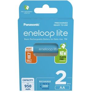 Panasonic eneloop lite oplaadbare AA batterij - 1000mAh - NiMH - 2 stuks