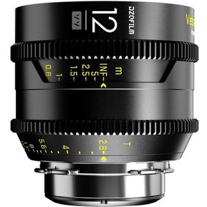 DZOFilm - Vespid Prime 12 T2.8 - Objectief - Zwart - PL/EF-vatting