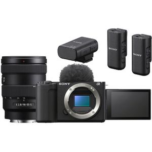 Sony - ZV-E10 II - Vlogcamera - Inclusief 16-55mm F/2.8 G en ECM-W3 microfoon