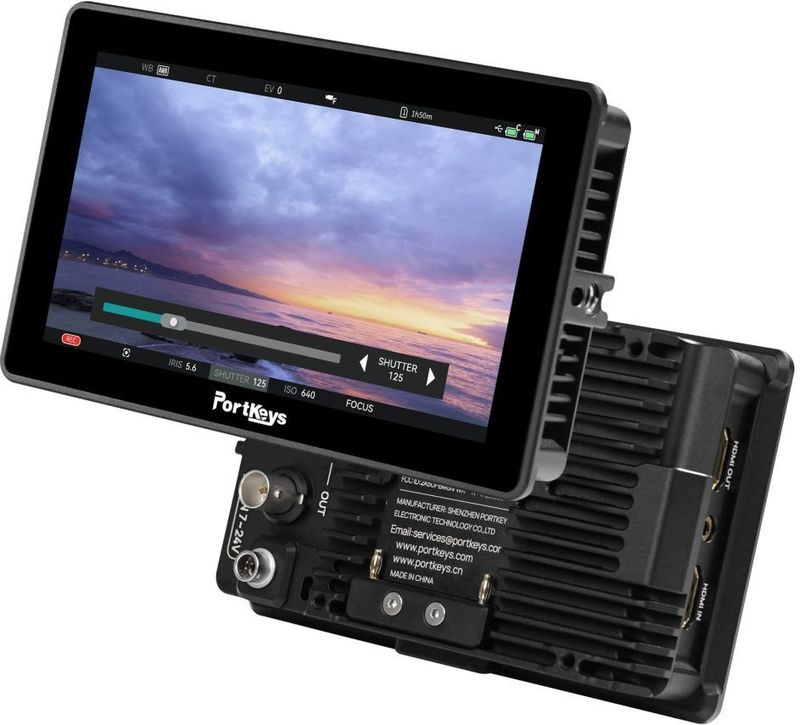 Portkeys - BM5 IV - Camera Monitor - 5,5 inch - 2000 cd/m² - Aluminium