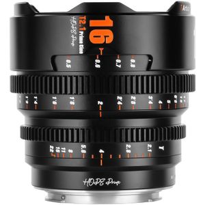 7artisans - 16mm T2.1 - Cinelens - Zwart - Sony (E-mount)