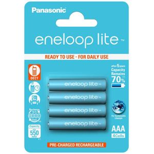 Panasonic Eneloop Lite 4x (AAA/HR03) 550mAh