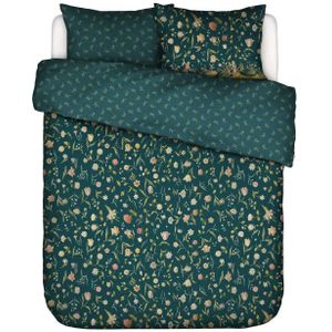 ESSENZA Odilia Deep sea blue Dekbedovertrekset 260 x 220 cm