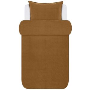 Marc O'Polo Senja Toffee Brown Dekbedovertrekset 140 x 220 cm