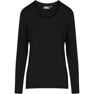 Essenza - Luyza - Top - Antraciet - Lange Mouw