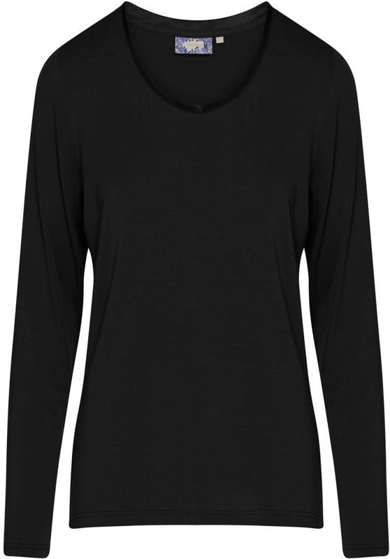 Essenza - Luyza - Top - Antraciet - Lange Mouw