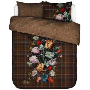 ESSENZA Beautiful Bouquet Bruin Dekbedovertrekset 260 x 220 cm
