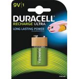 Duracell oplaadbare batterij 9V, op blister