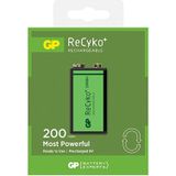 GP Recyko+ Rechargeable NimH 9V 200mah blister 1