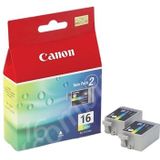 Canon inktcartridge BCI-16-CL, 100 pagina's, OEM 9818A002, duopack, 3 kleuren