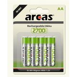 Arcas Rechargeable NimH AA/HR6 2700mAh blister 4