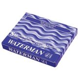 Waterman inktpatronen Standard blauw-zwart, pak van 8 stuks