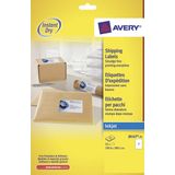Inkjetetiket Avery 199,6x289,1mm wit 25 vel 1 etiket per vel