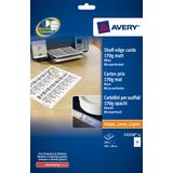 Schapkaarten Avery 105x38mm 170gr wit 25 vel 14 kaarten per vel