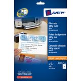 Systeemkaart Avery 105x70mm 185gr wit 25 vel 8 kaarten per vel