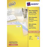 Laseretiket Avery 46x11,1mm wit 100 vel 84 etiketten per vel
