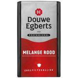 Douwe Egberts koffie, Melange rood, pak van 250 g
