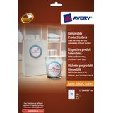 Produktetiket Avery rond 60mm wit NP 20 vel 12 etiketten per vel