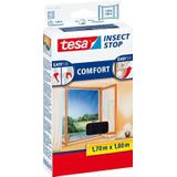 Tesa Insect Stop Comfort Klittenband hor voor ramen. 170x180cm antraciet