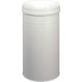 Durable afvalbak Safe+, 60 liter, metaal, lichtgrijs